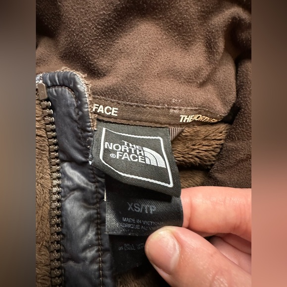 ⭐️ The North Face Osito Fuzzy Fleece Jacket Brown Size XS ⭐️ - Picture 8 of 8